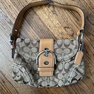 Vintage 2007 COACH SoHo Signature Flap Shoulder Bag